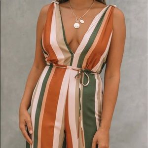 Women’s MARILYN STRIPED WIDE LEG JUMPSUIT